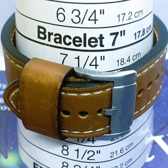 Michael Kors Runway MK8157 Blacked Out Case/Dial/Brown Leather Men's Watch - Picture 5 of 6